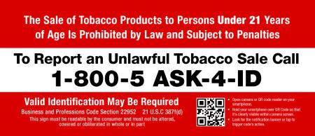 What are the tobacco laws in California Orange County